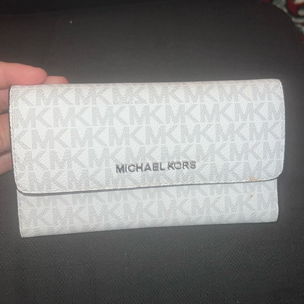 Michael kors trinfold wallet vanilla